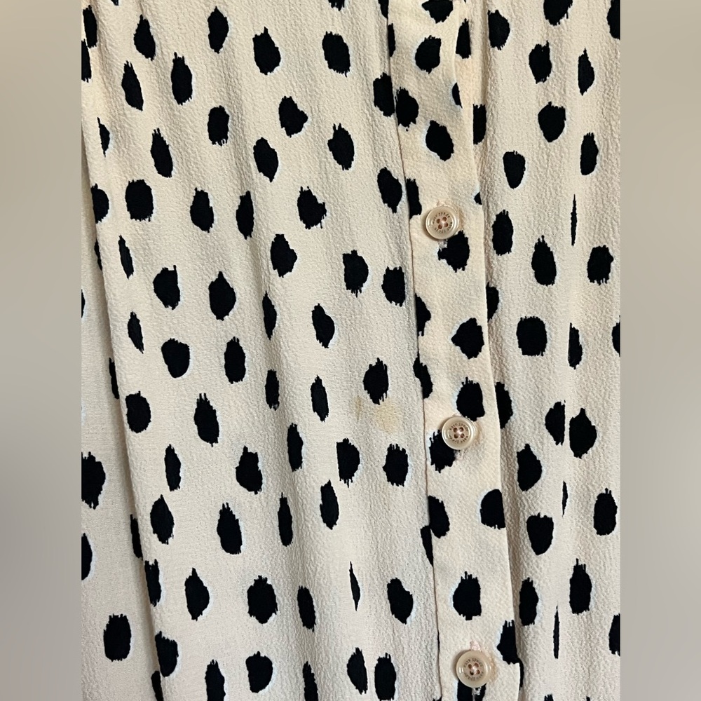 Kate Spade New York Leopard Dot Crepe Romper  Size 12 - Picture 10 of 15